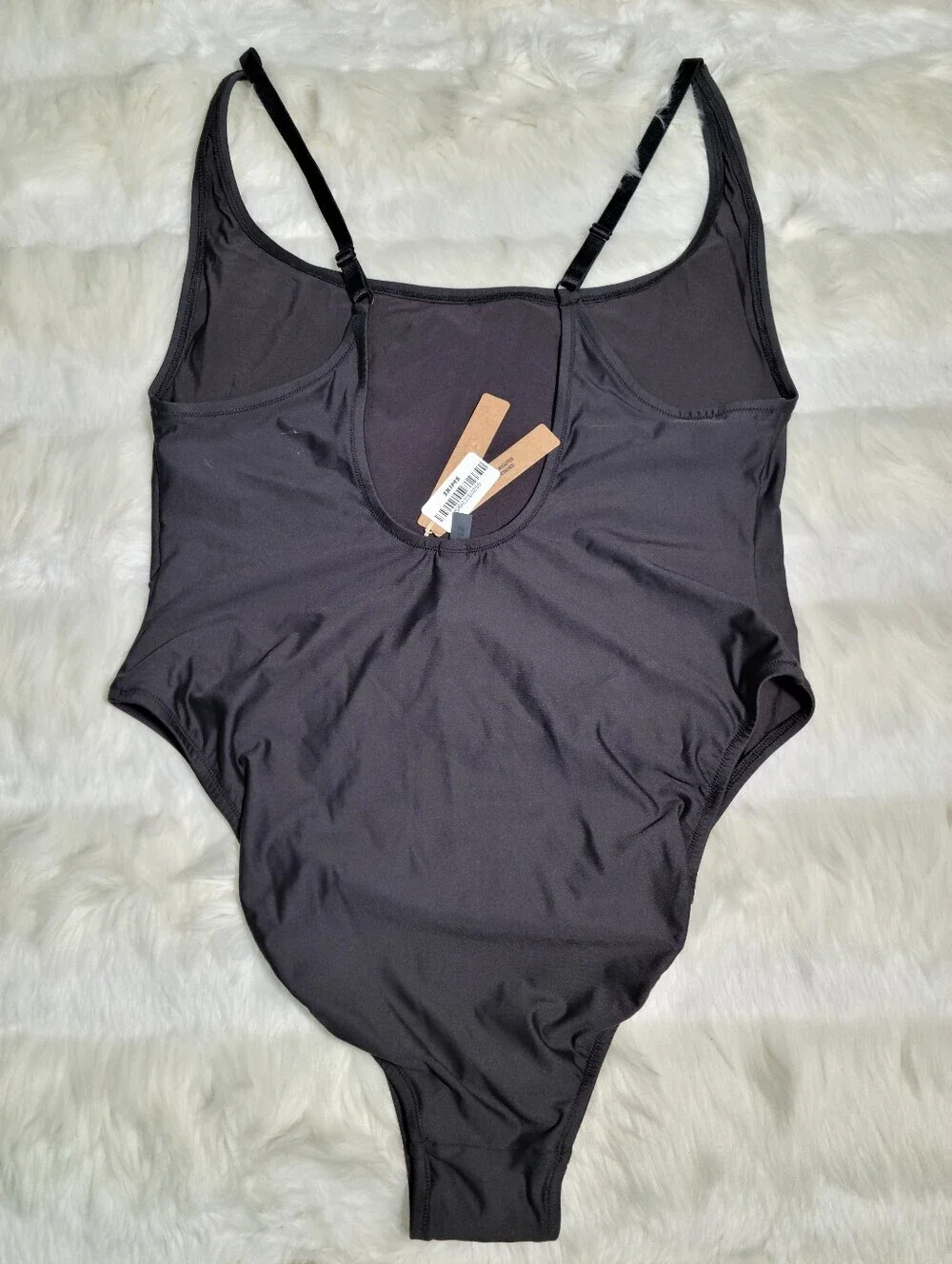 SKIMS Signature Swims Scoop Neck One Piece Black Onyx Women 2X NEW